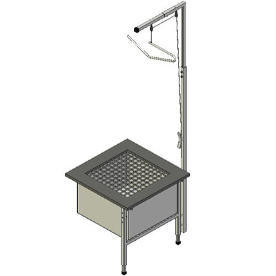 Loose Fill Table And Spill Bag With Hopper Scaffold