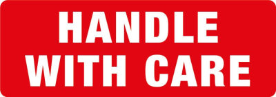 Transpal Handle With Care Labels